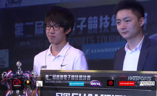 데뷔 첫 해외 대회 우승을 차지한 신희범(이미지 캡처=홍콩 e스포츠 토너먼트 방송)