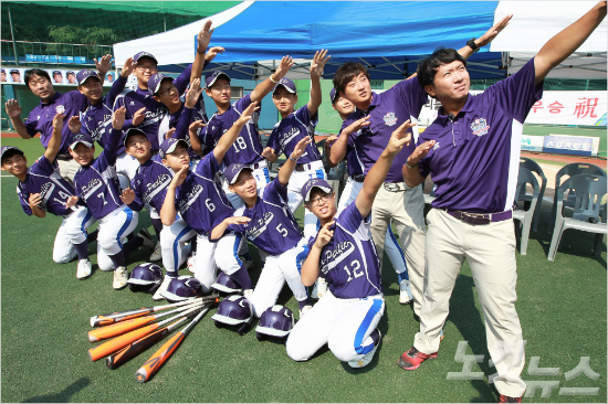 화제가됐던'번개세레모니'.(황진환기자)