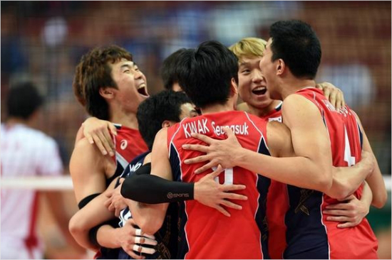 한국남자배구가튀니지를꺾고자존심을지켰다.(자료사진=FIVB)