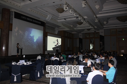 '애스커' 미디어 쇼케이스 현장.