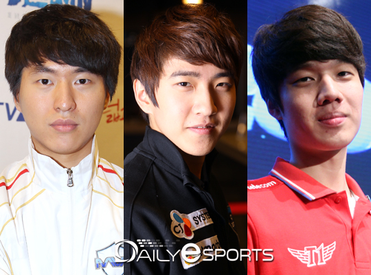 서성민, CJ 김준호, 정윤종(왼쪽부터).