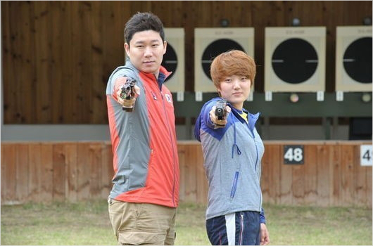 진종오와김장미.(자료사진=대한사격연맹)