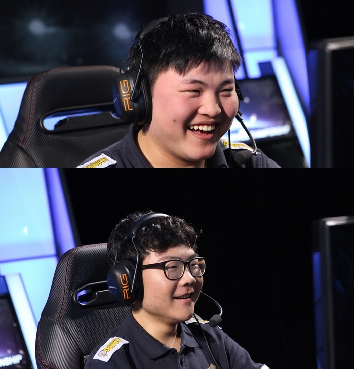 로얄클럽의 '우지' 지안지하오(위)와 '제로' 윤경섭.