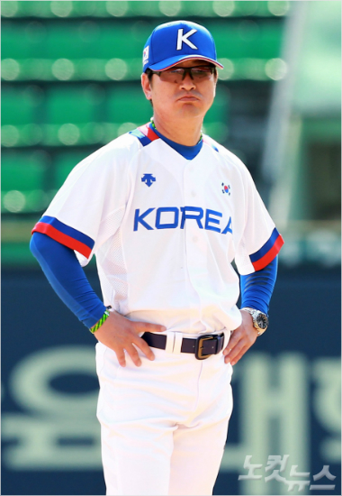 '단기전이라신경을써야해'22일태국과아시안게임야구첫경기에서타순에대폭변화를준류중일대표팀감독.(자료사진=황진환기자)