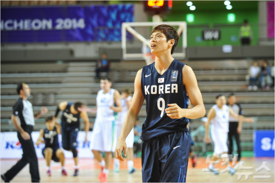 남자농구대표팀의김선형(사진제공=KBL)