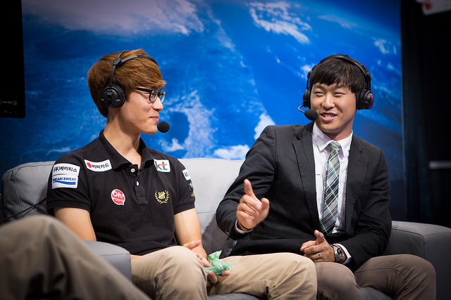 IEM 토론토에서 통역사로 활동한 송정우(Photo: ESL, Helena Kristiansson)