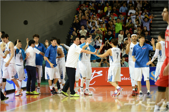 한국남자농구대표팀(사진제공=KBL)