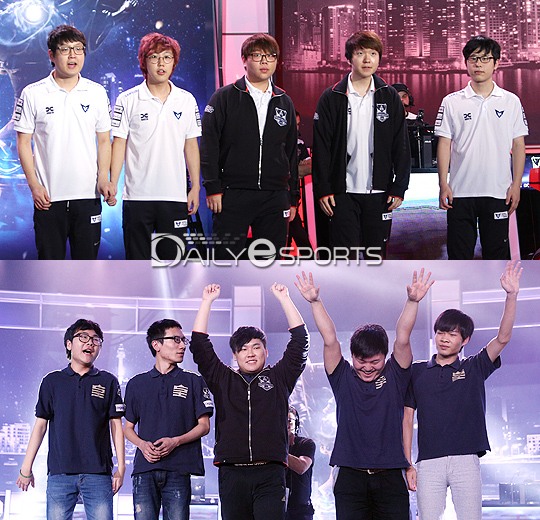 삼성 화이트(위)와 스타혼 로얄클럽.