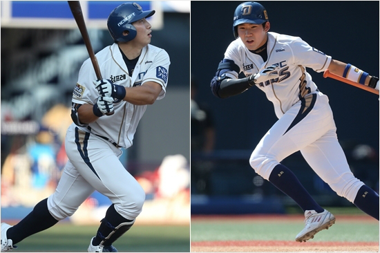 NC나성범(왼쪽)과박민우.(자료사진=NC다이노스)