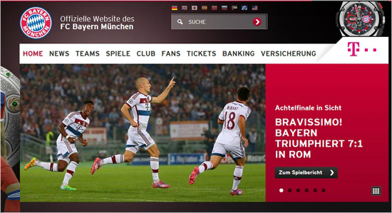 (바이에른뮌헨홈페이지캡쳐)