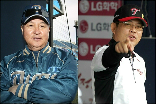 NC김경문감독(왼쪽)과LG양상문감독.(자료사진=윤성호기자/LG트윈스)