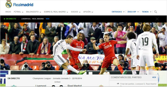 (레알마드리드홈페이지캡쳐)