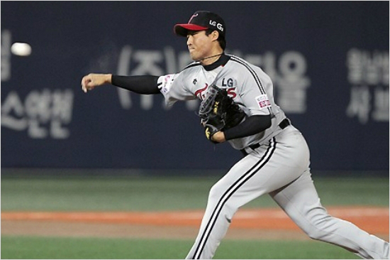 플레이오프2차전에서넥센타선을완벽하게잠재운신정락.(자료사진=LG트윈스)