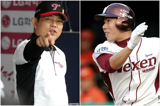 '아직은아냐vs이제됐어요'플레이오프승부처로꼽히는넥센타선에대해양팀의의견이엇갈린다.양상문LG감독(왼쪽)은아직타격감이올라오지않았다고주장하는반면넥센주포강정호는점점올라오고있다고강조했다.(자료사진=LG,넥센)