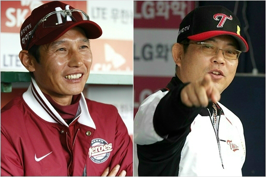 넥센염경엽감독(왼쪽)과LG양상문감독.(자료사진=넥센히어로즈/LG트윈스)