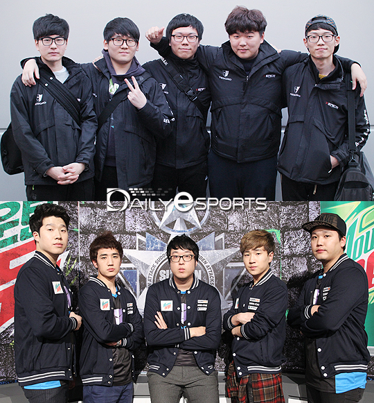 제닉스 후원을 받는 LOL팀(위)과 서든어택 제닉스 스톰.