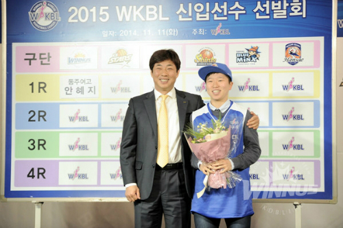 구리KDB생명위너스여자농구안혜지선수(우측)(사진=위너스여자농구단제공)