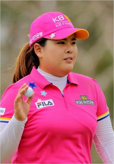 여자골프세계랭킹1위박인비는2년연속미국여자프로골프(LPGA)투어올해의선수수상을노린다.(자료사진=휠라코리아)