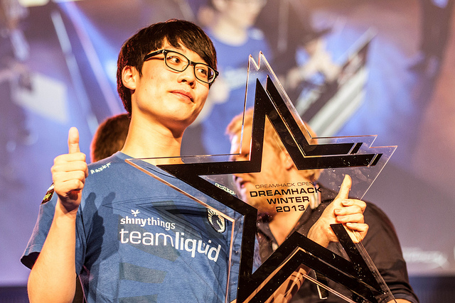 지난 해 드림핵 윈터 우승자인 리퀴드 윤영서(Photo=Frederike Schmitt, DreamHack)