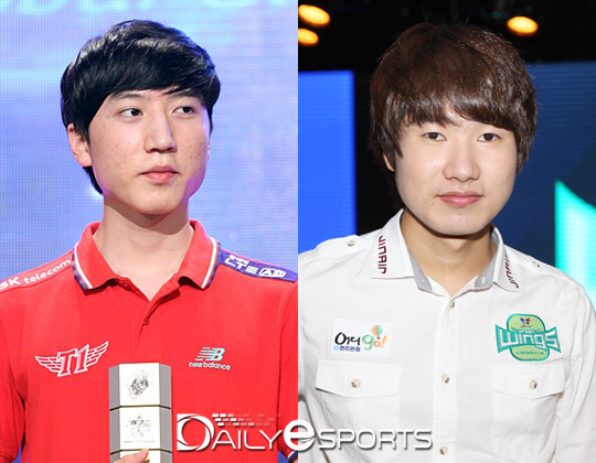 SK텔레콤 이신형(왼쪽)과 진에어 김유진.