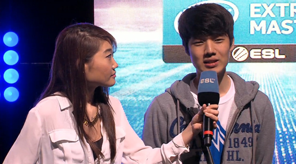 IEM 새너제이 8강에 오른 정윤종(이미지 캡처=IEM 새너제이 방송)