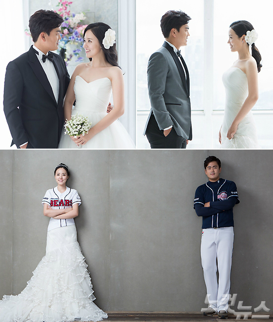 13일결혼하는두산김명성과아내정민지씨(사진=두산)