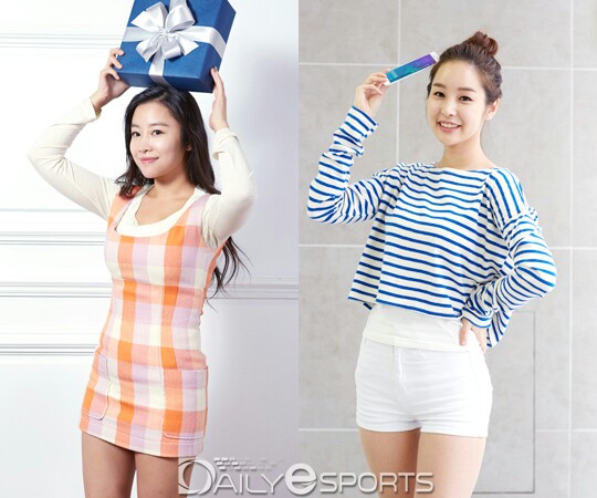 웹 드라마 '테크 파탈'에 출연한 '여제' 서지수(왼쪽)와 '롤여신' 조은나래.