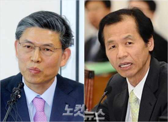 '제어가안되네요'평창올림픽조직위원회는6일곽영진부위원장(왼쪽)이기자회견에나와전날최문순강원도지사의"평창올림픽남북분산개최고려"발언에대해강력한유감의뜻을밝혔다.(사진=박종민기자)