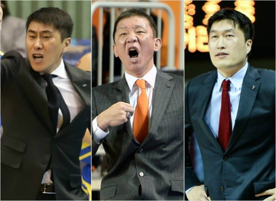 '울분,격노,허탈...'올시즌프로농구전반기에서시련의시간을보낸삼성이상민,KCC허재감독,KGC이동남감독대행.(왼쪽부터,자료사진=KBL)