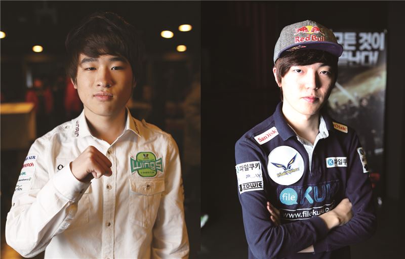 진에어 조성주(왼쪽)와 ST요이 이승현.