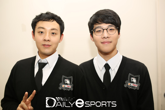 GE 이호준(왼쪽)과 송경호.