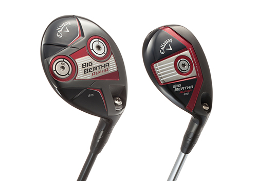 ▲캘러웨이골프빅버사알파815페어웨이우드(왼쪽)와하이브리드.사진