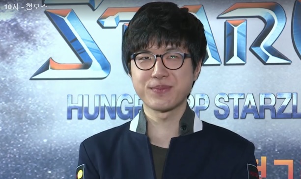 헝그리앱 스타즈리그 8강에서 김택용을 완파한 박성균(사진=헝그리앱 방송 화면 캡처).