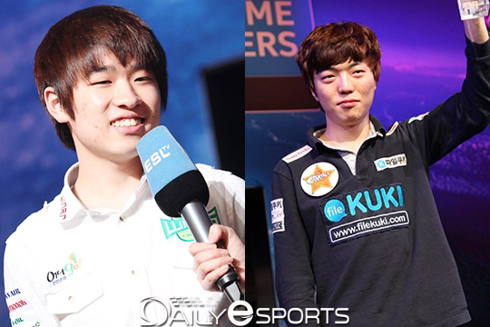 IEM 타이페이 결승전을 통해 라이벌 구도를 형성한 97년생 동갑내기 조성주(왼쪽)과 이승현.