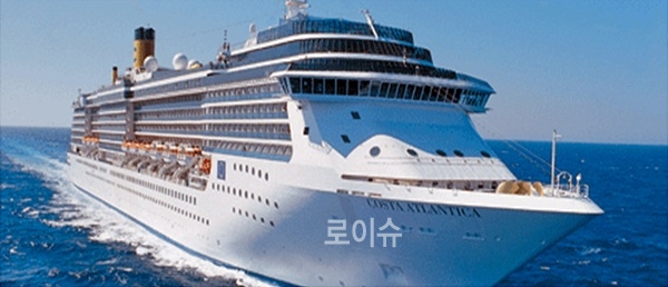 ▲CostaCruises선사의‘CostaAtlantica’호는8만5619톤규모로승객2천여명,승무원800여명이승선하고있으며상해를출발해제주를거쳐부산을방문한다.(사진제공=부산시)