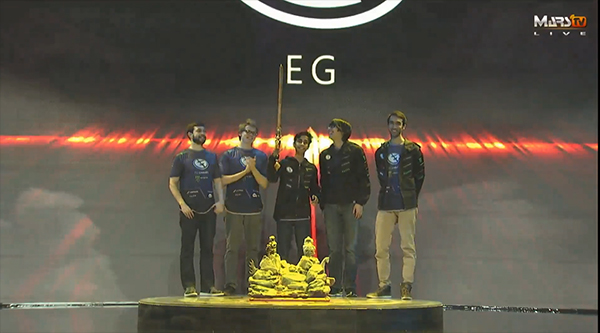 우승을 차지한 이블 지니어스(이미지 캡처=중국 마스TV)