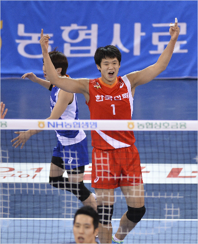 "제변신,이만하면성공이죠."한국전력3위의숨은원동력은바로서재덕의수비형레프트변신이다.(자료사진=KOVO)