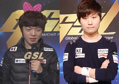 GSL 동반 8강 진출에 성공한 이승현(왼쪽)과 전태양.