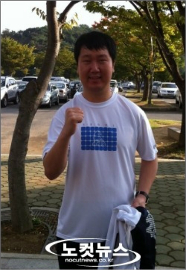 '아시안게임금메달비원도남았는데...'지난2010년전국체전당시CBS노컷뉴스와인터뷰에서아시안게임금메달을다짐하는김경률의모습.(자료사진=김동욱기자)
