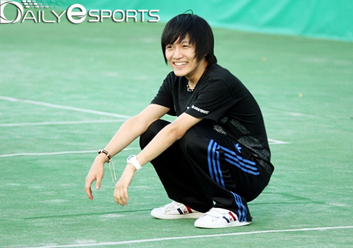 다른 선수들에 비해 유독 조재걸은 웃는 사진이 많았습니다.