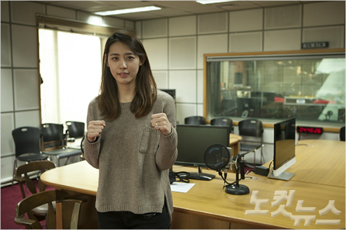 168cm,48kg,모델급몸매를자랑하는박지혜선수.사진=김원유기자