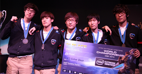 IEM 시즌7 월드 챔피언십에서 우승한 CJ 엔투스 블레이즈(사진=IEM 공식 홈페이지).