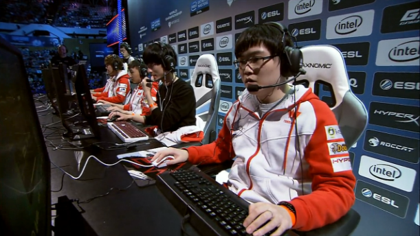 WE가 IEM 월드 챔피언십 준결승에서 GE를 2대1로 꺾고 결승 진출에 성공했다(사진=트위치 생중계 캡처).