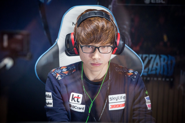 1세트에서 승리한 KT 롤스터 주성욱(사진=ESL, Helena Kristiansson).