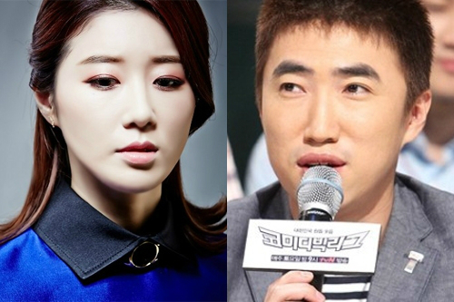 가수나비(왼쪽),개그맨장동민(사진=아이티엠엔터테인먼트/CJE&M제공)