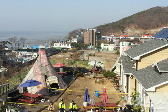 화재사고가난강화도동막해수욕장인근글램핑장(사진=장나래수습기자)