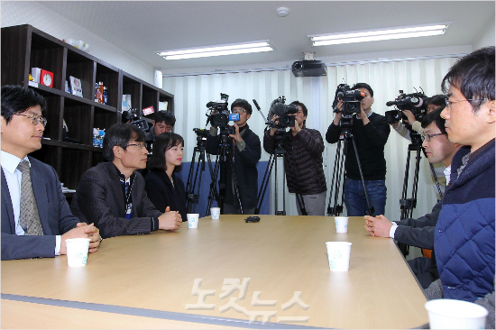 '규정적용어떻게할까'지난달대한체육회와대한수영연맹의박태환청문회대책회의모습.(자료사진=박종민기자)