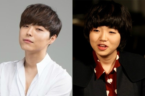 가수박시환(왼쪽),김민지(사진=토탈셋엔터테인먼트/CJE&M제공)