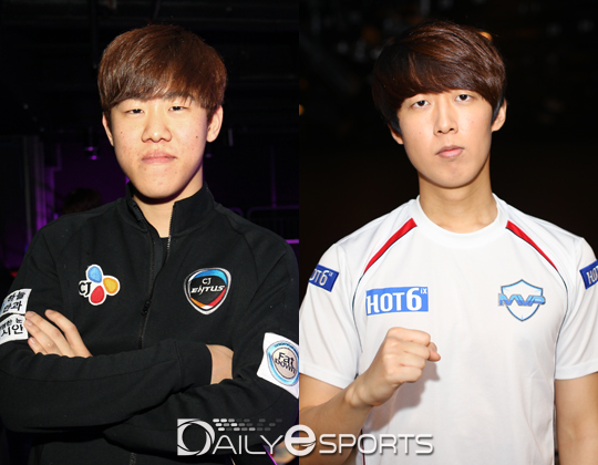 CJ 한지원(왼쪽)과 MVP 최용화.