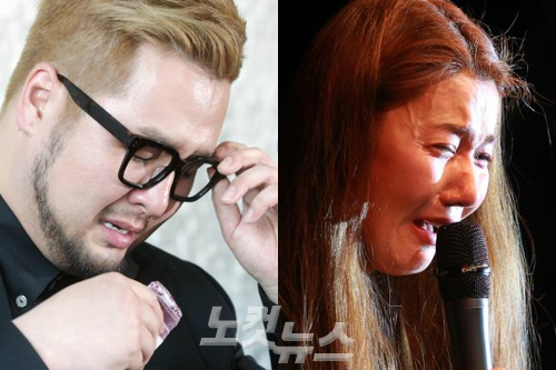 가수김태우(왼쪽),길건(자료사진)